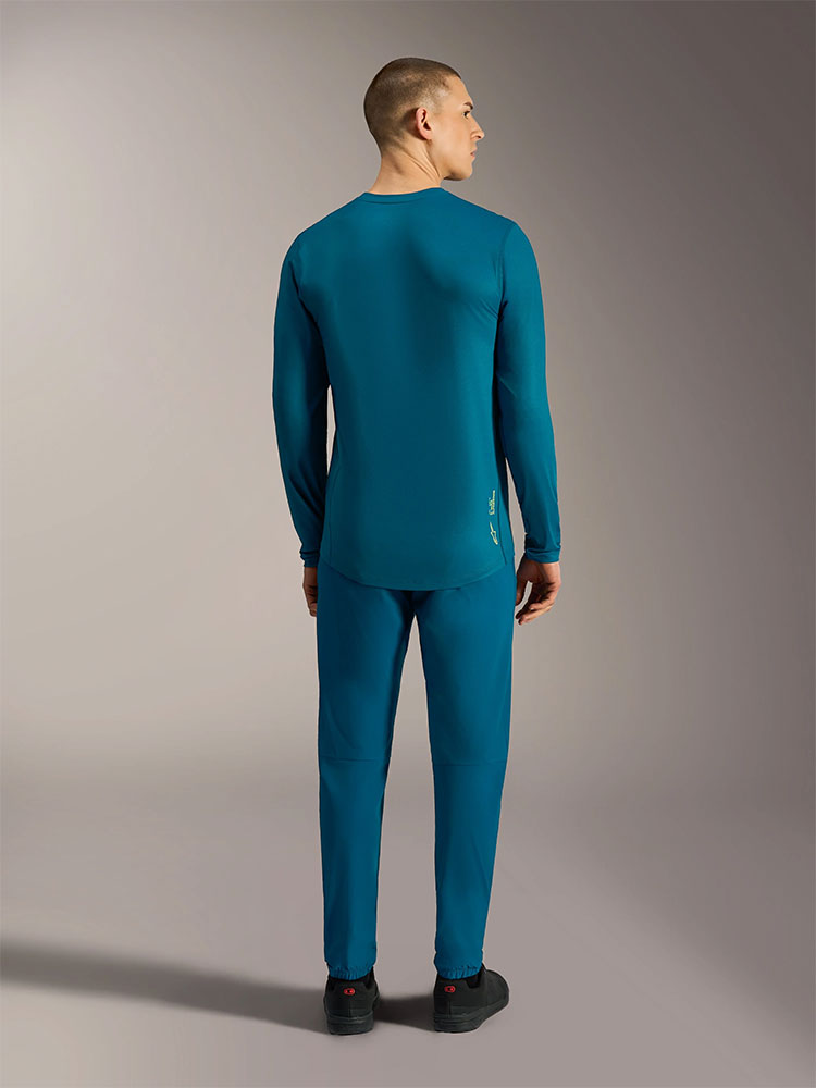 Dura Ride - MTB Long Sleeve Jersey Blue Green