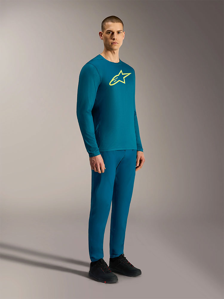 Dura Ride - MTB Long Sleeve Jersey Blue Green