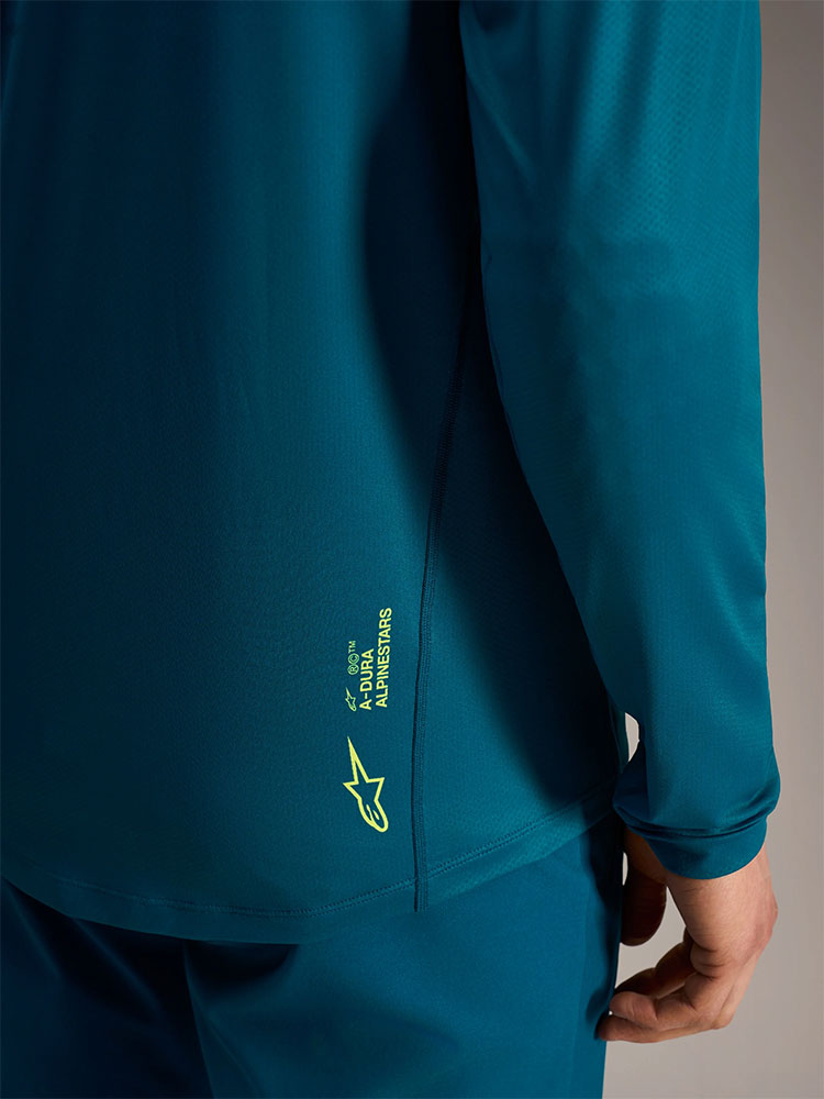 Dura Ride - MTB Long Sleeve Jersey Blue Green