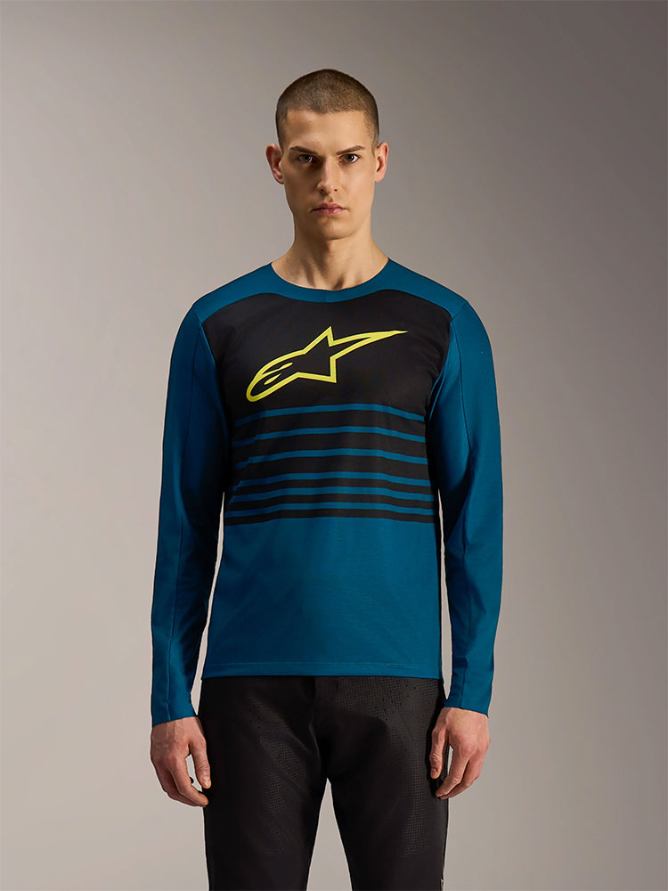 Dura Elite 2.0 - Maillot MTB manga larga Azul Verde