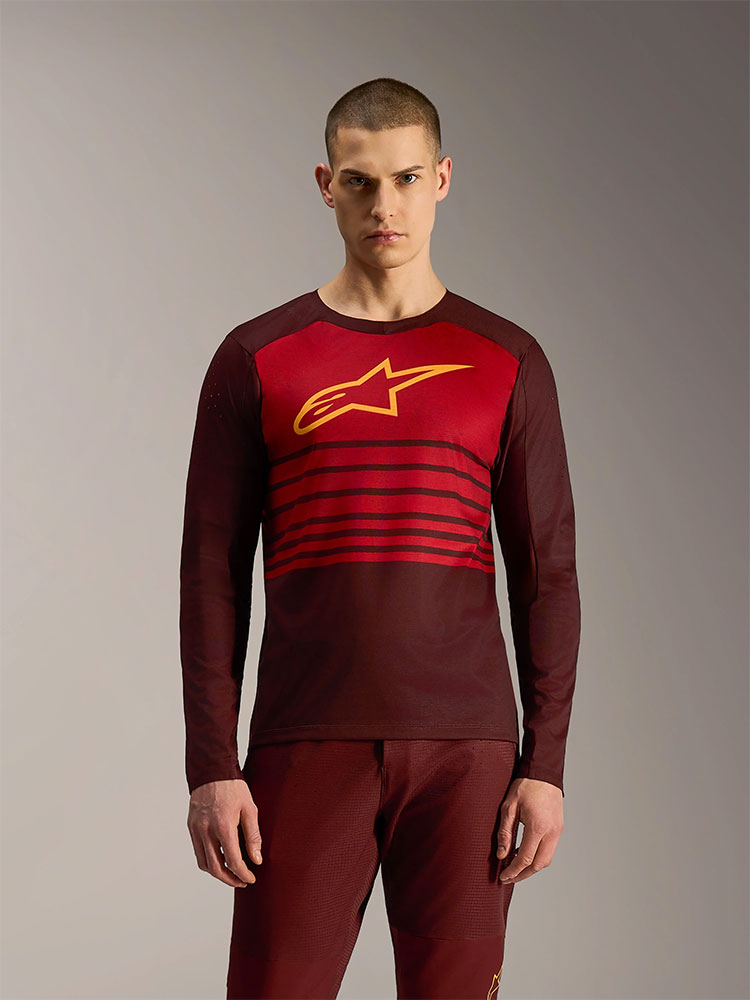 Dura Elite 2.0 - MTB Langarmtrikot Bordeaux