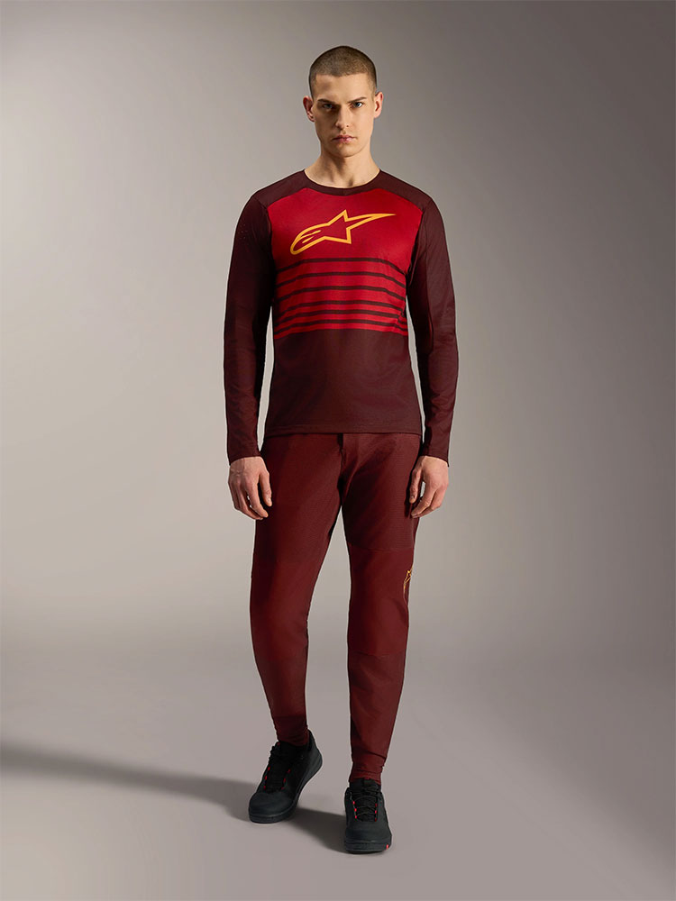 Dura Elite 2.0 - MTB Langarmtrikot Bordeaux