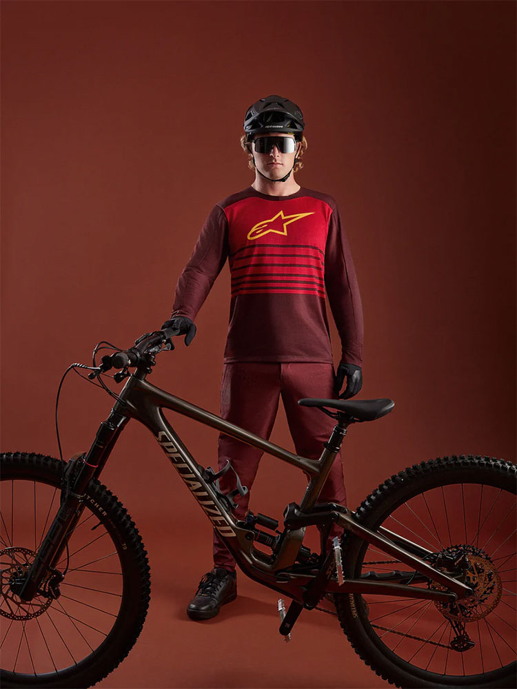 Dura Elite 2.0 - MTB Langarmtrikot Bordeaux