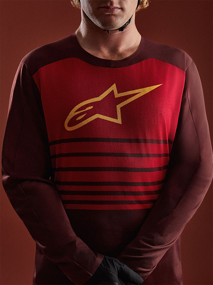 Dura Elite 2.0 - MTB Langarmtrikot Bordeaux