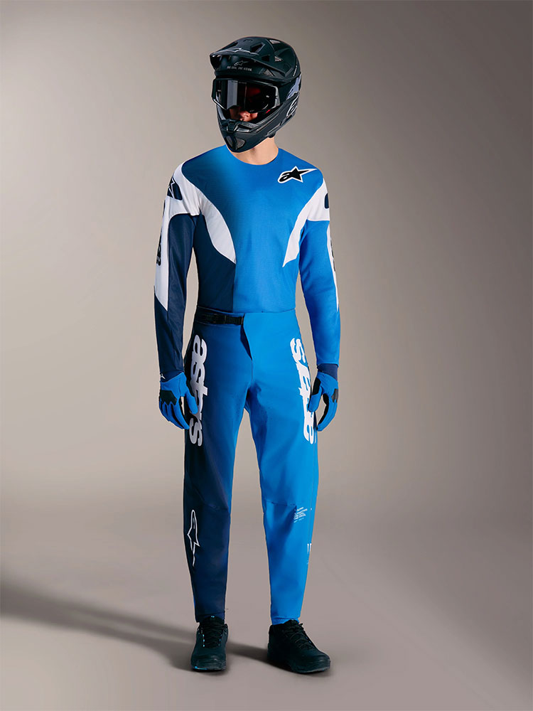 Supra Elite - MTB Long Sleeve Jersey Bright Blue Fade
