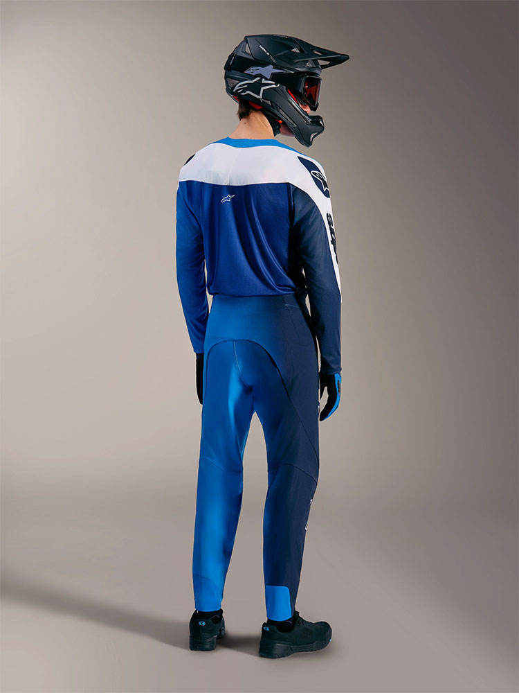 Supra Elite - MTB Long Sleeve Jersey Bright Blue Fade