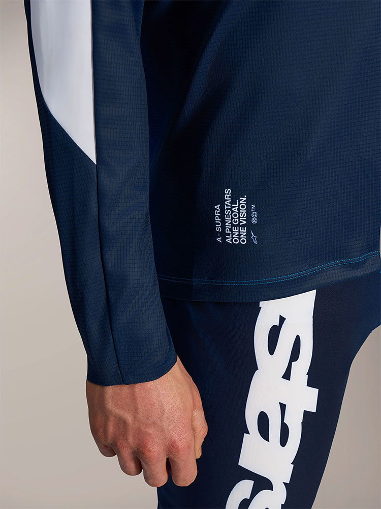 Supra Elite - MTB Long Sleeve Jersey Bright Blue Fade