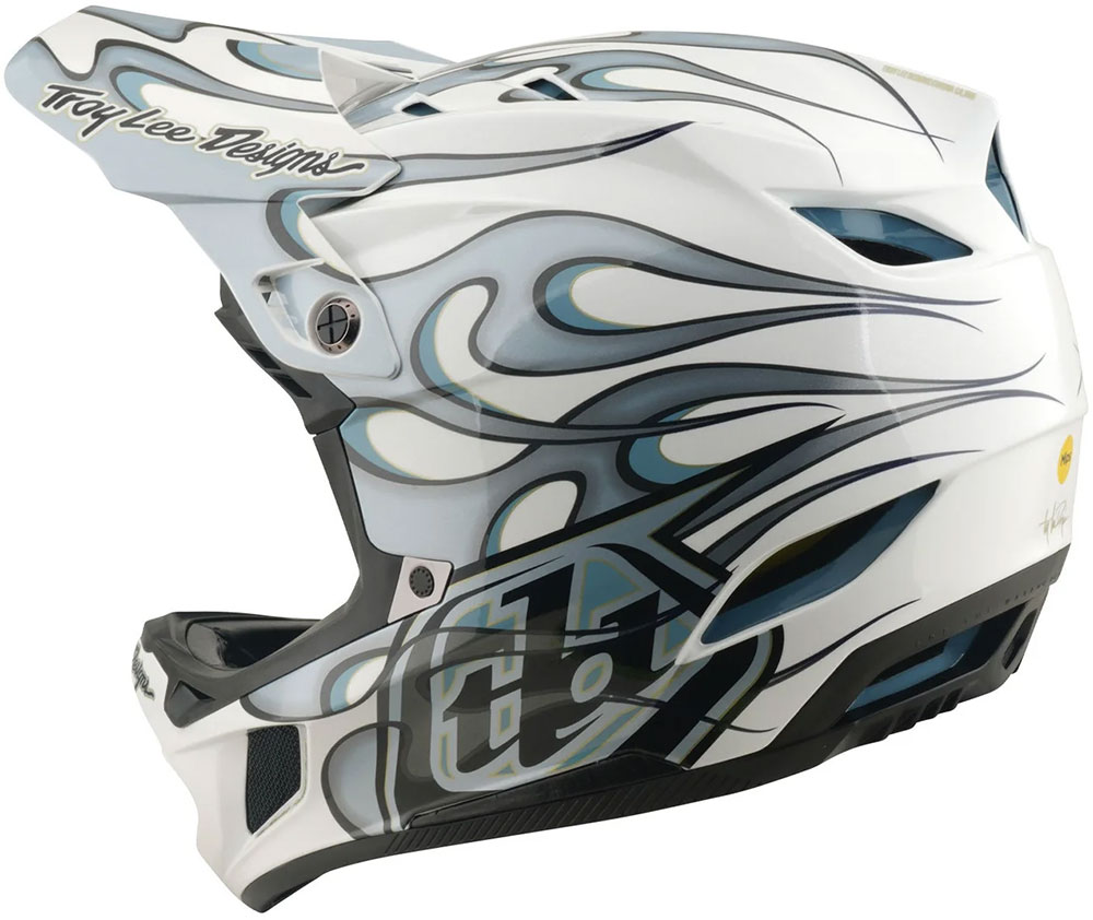 D4 Composite MIPS - Casque full-face Torched White / Silver