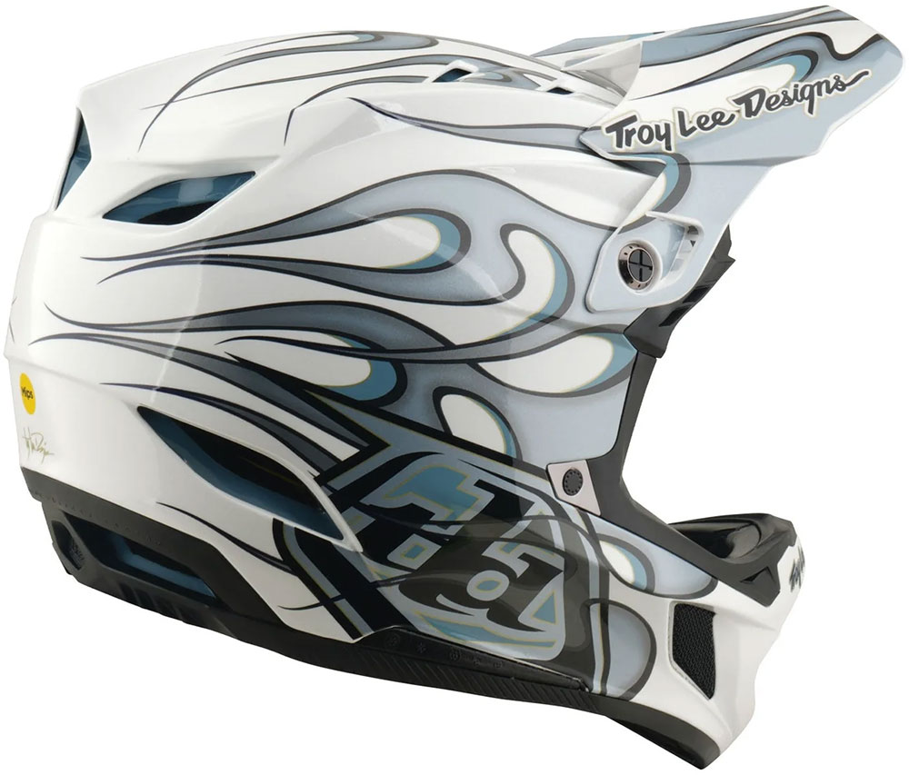 D4 Composite MIPS - Casque full-face Torched White / Silver