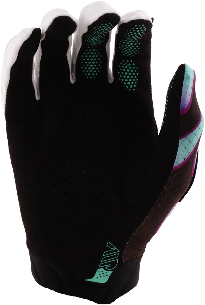 Air Glove - Gants MTB Overspray Black/Real Teal