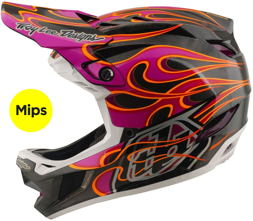 D4 Carbon MIPS - Casco integrale Carbon/Magenta
