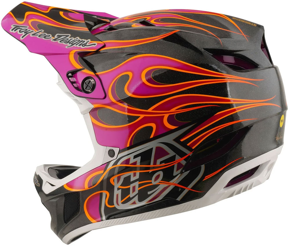 D4 Carbon MIPS - Fullface Helm Carbon/Magenta