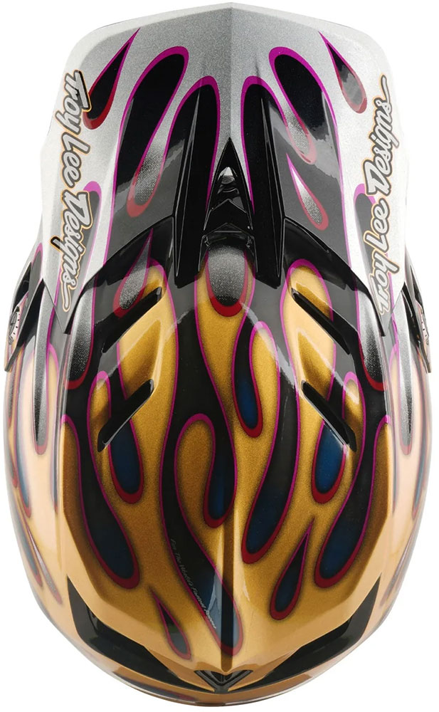 D4 Carbon MIPS - Casco Fullface Overspray Oro/Nero
