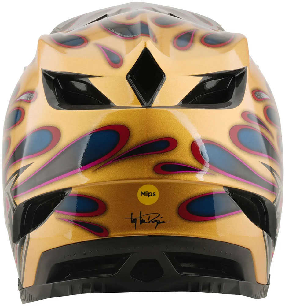 D4 Carbon MIPS - Casco Fullface Overspray Oro/Nero