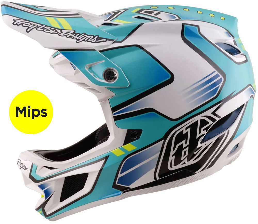 D4 Composite MIPS - Fullface Helm Crest / Real Teal