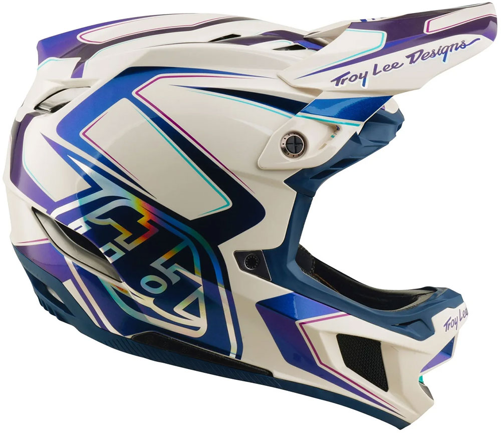 D4 Composite MIPS - Fullface Helm Flared White/Indigo
