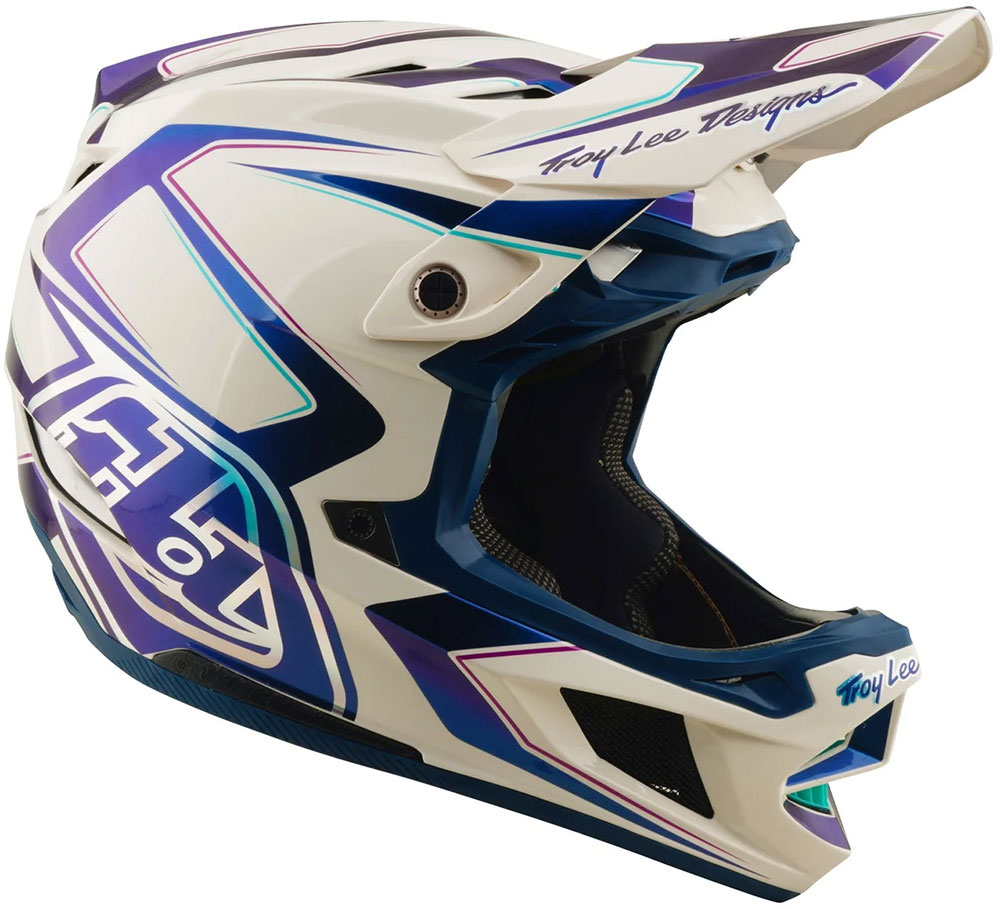 D4 Composite MIPS - Fullface Helm Flared White/Indigo
