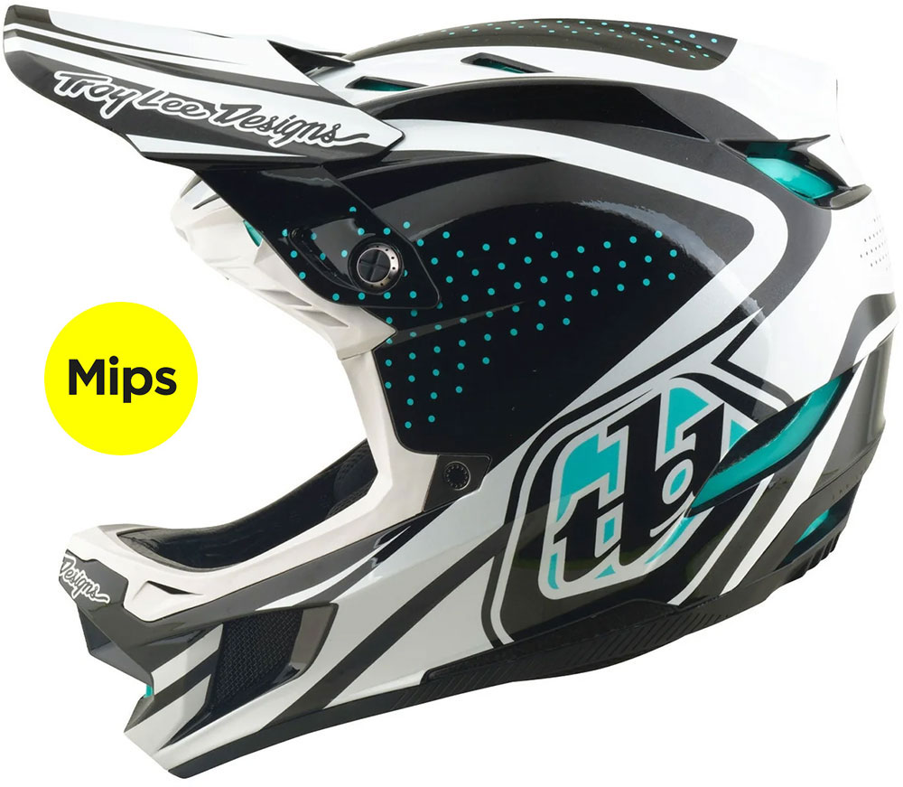 D4 Polycrylite MIPS - Casco Fullface The Line Antracite/Bianco