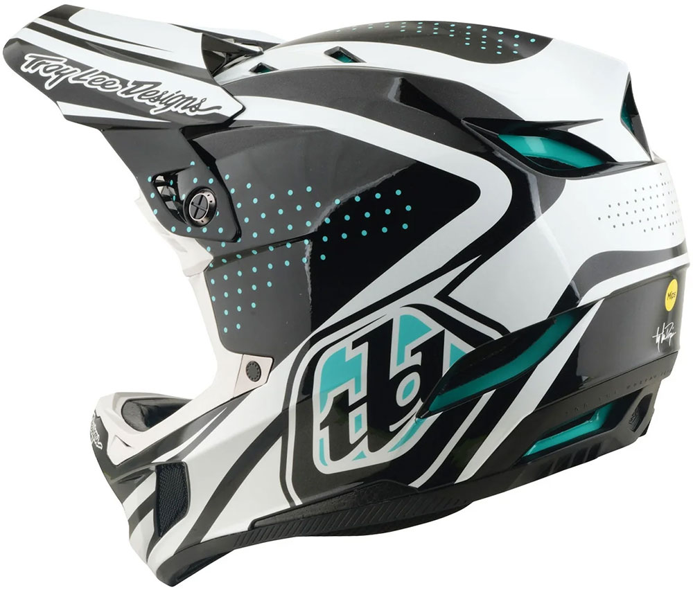 D4 Polycrylite MIPS - Fullface Helm The Line Charcoal/White