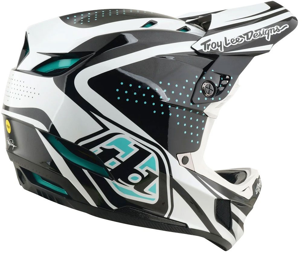 D4 Polycrylite MIPS - Fullface Helm The Line Charcoal/White