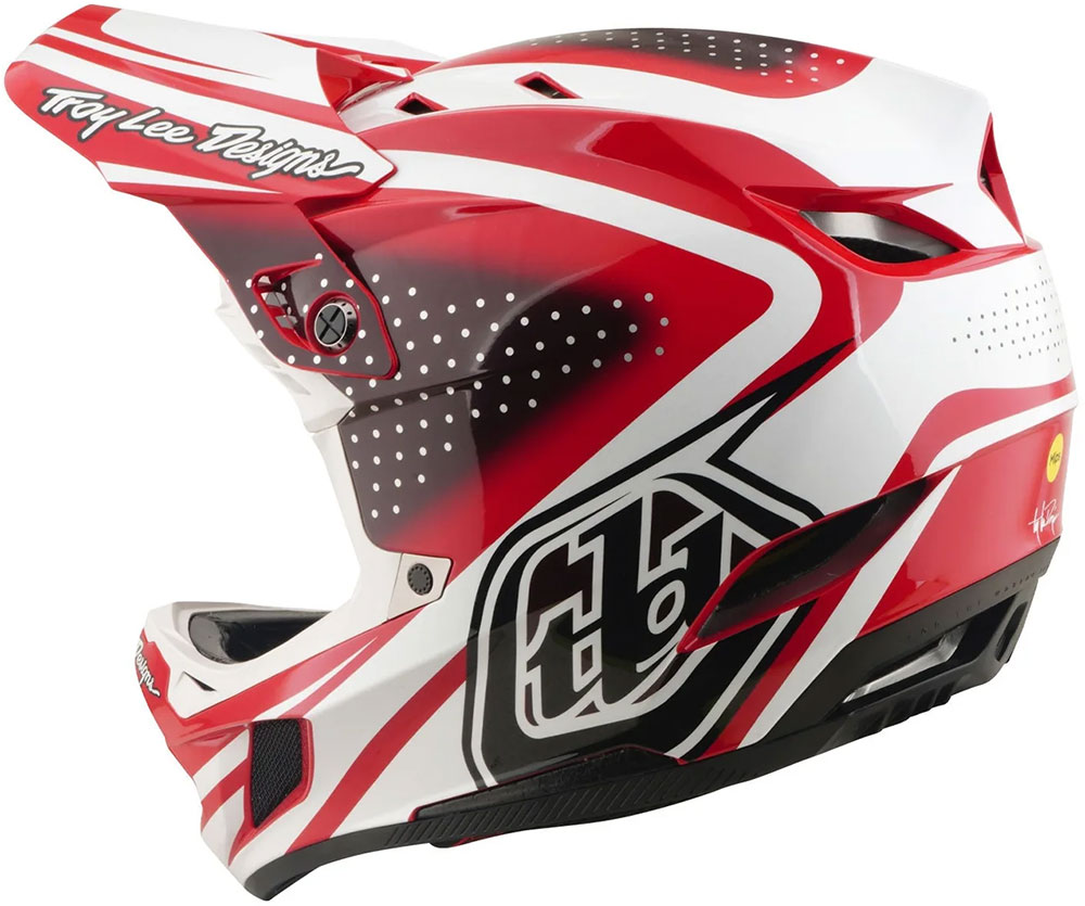 D4 Polycrylite MIPS - Casque full-face The Line Fire/White