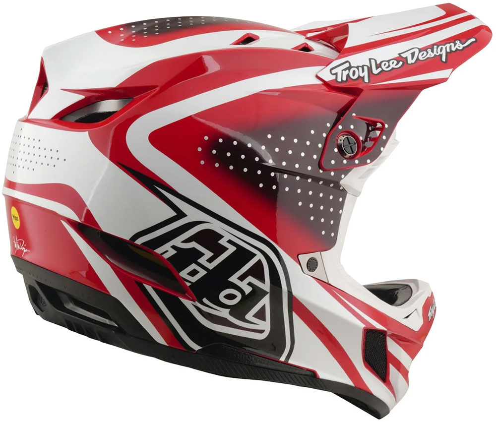 D4 Polycrylite MIPS - Casque full-face The Line Fire/White