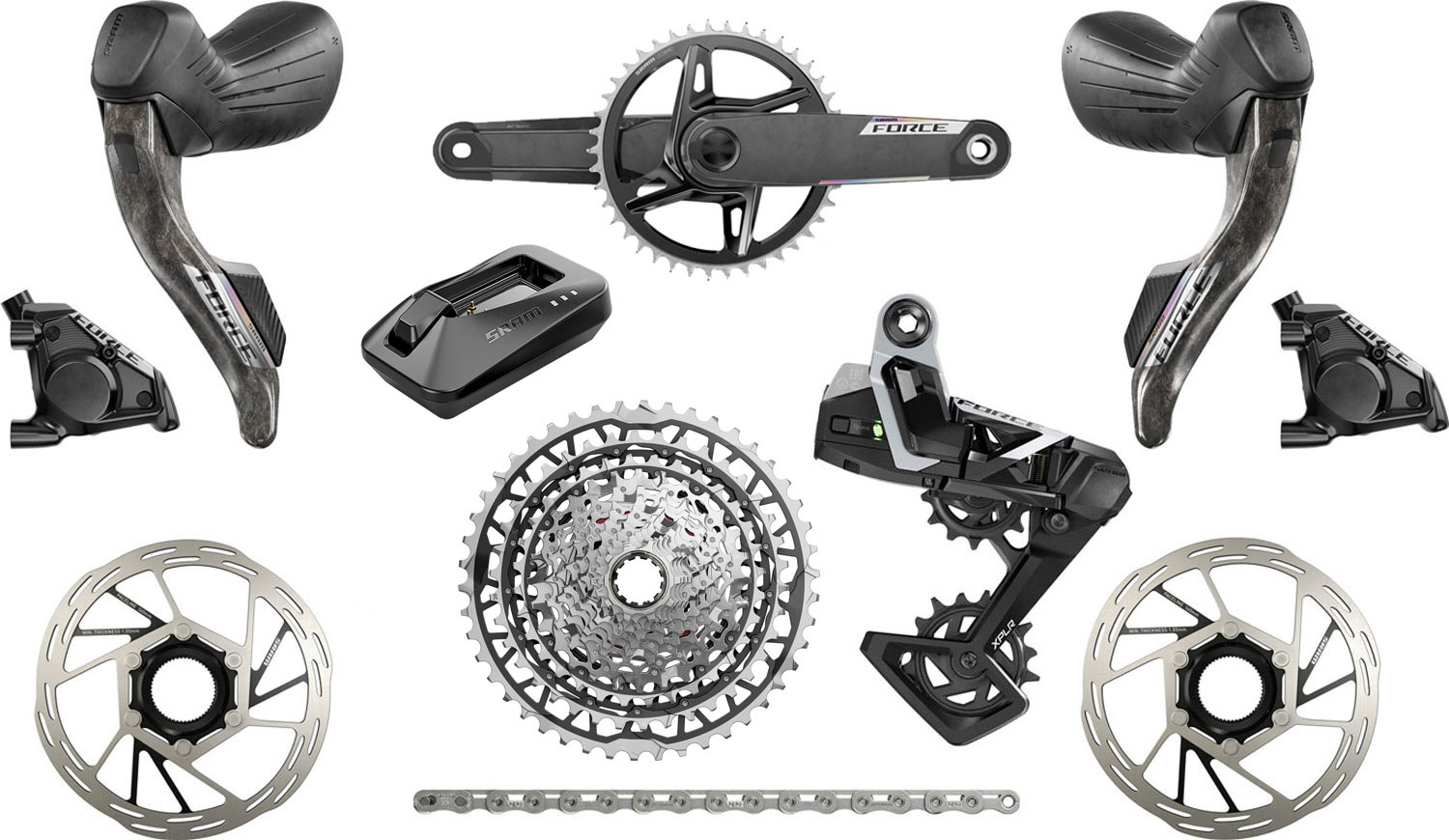 Force E1 XPLR AXS DUB Wide 13-fach 40T Powermeter Gruppe 172,5mm TOP-DEAL