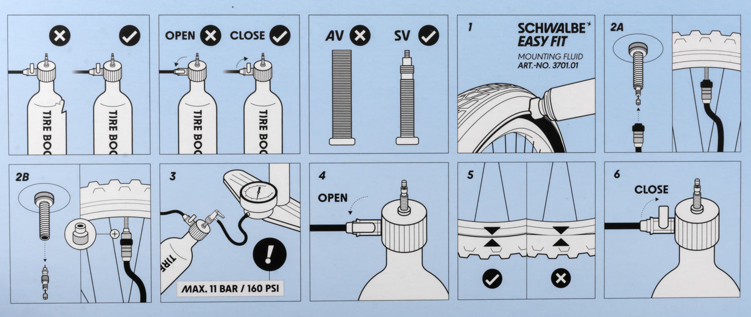 Bomba tubeless Tire Booster