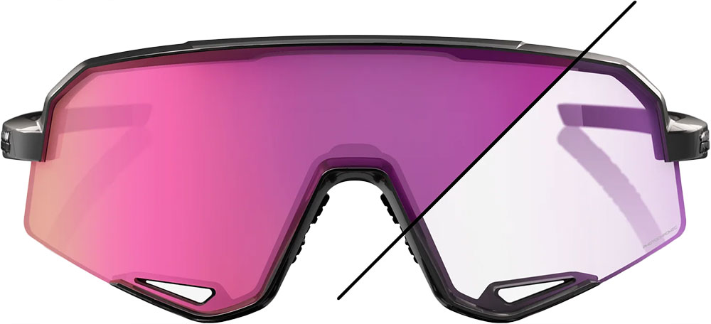 100% Slendale (Purple Photochromic Mirror Lens) - Sports Glasses