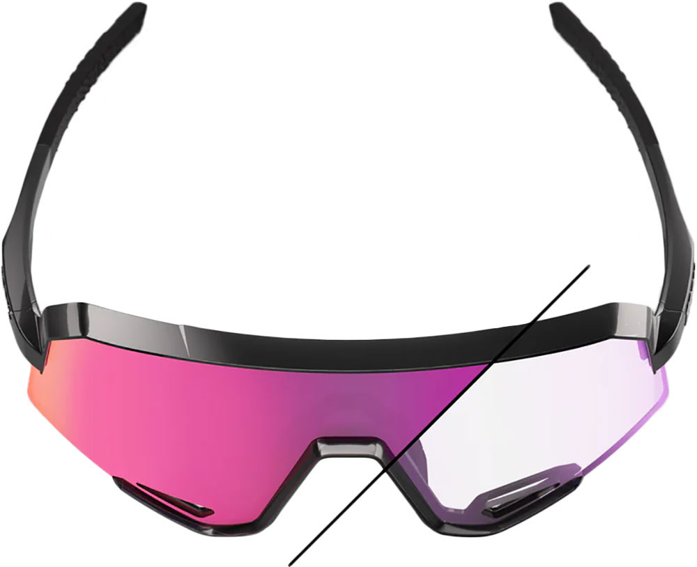 100% Slendale (Purple Photochromic Mirror Lens) - Sports Glasses