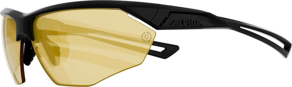 Nylos HR black matt/yellow - Sports Glasses