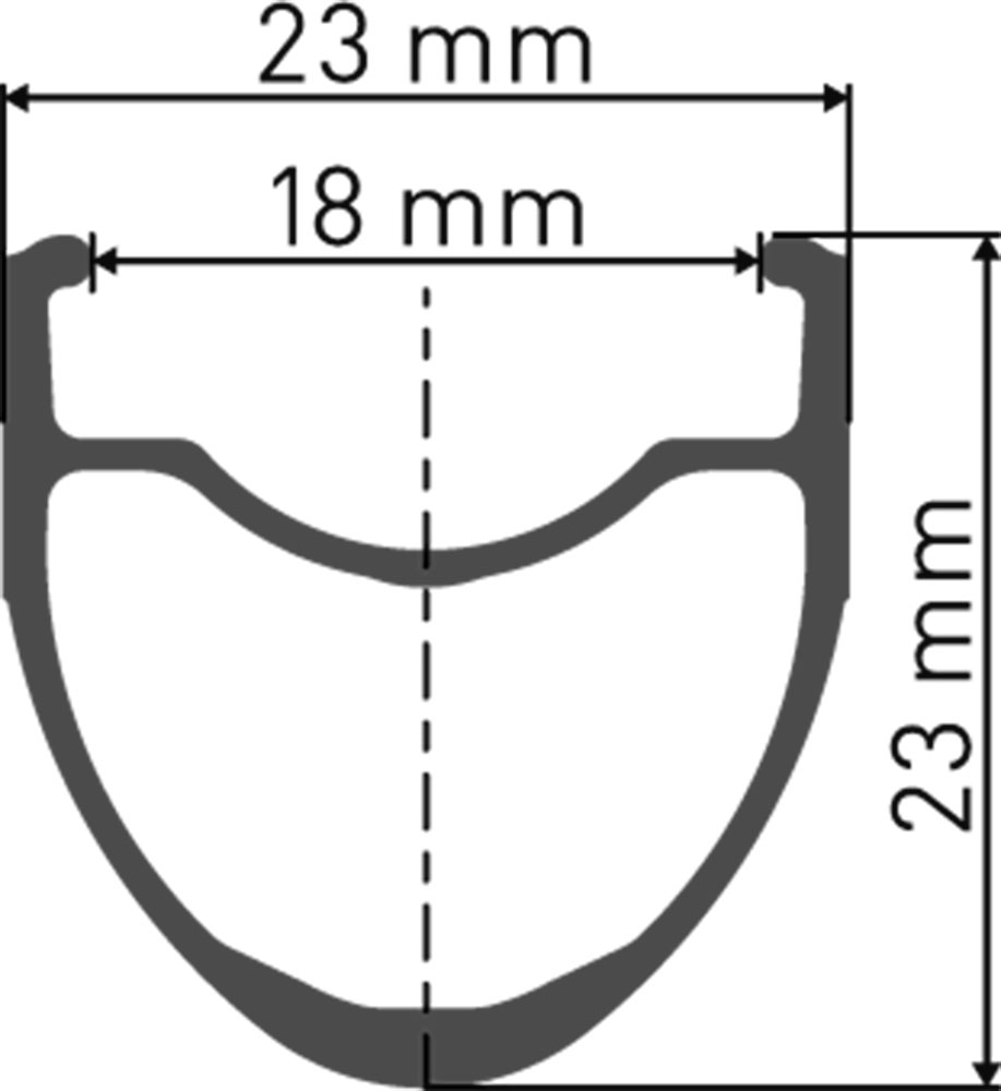 P 1800 SPLINE 23 28" front wheel