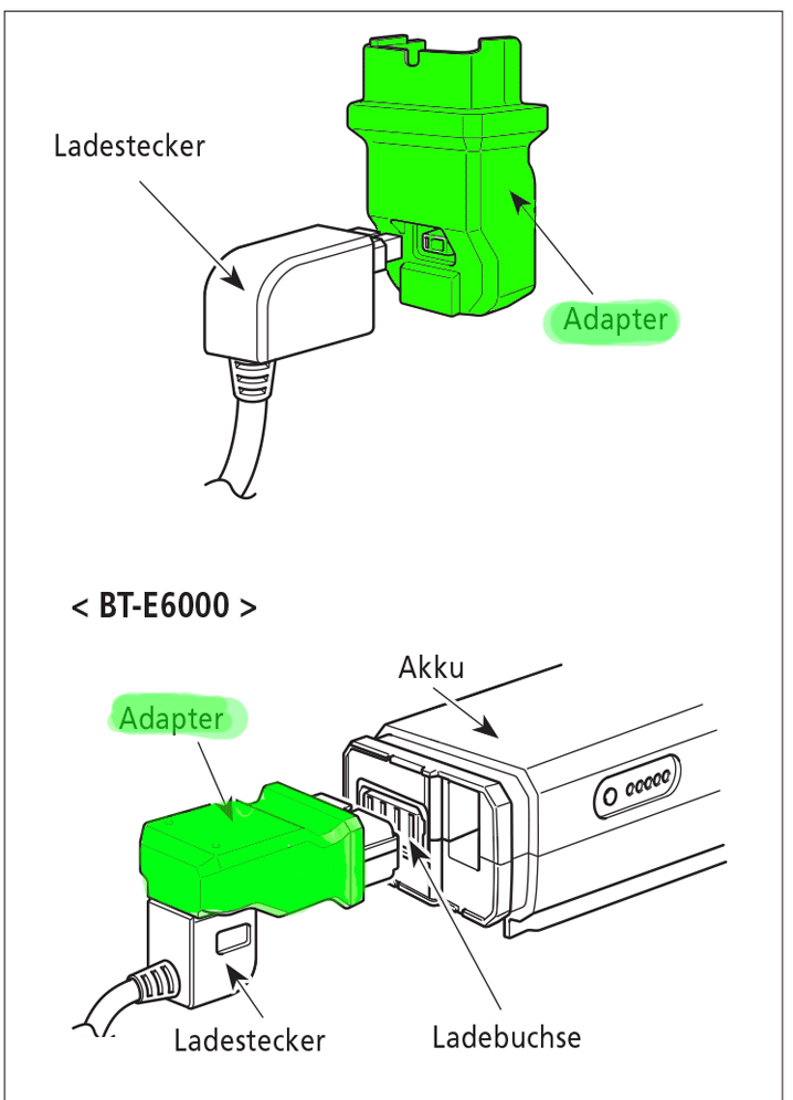 Adaptador de carga STEPS SM-BTE60 para BT-E6000/6001/EN404/405