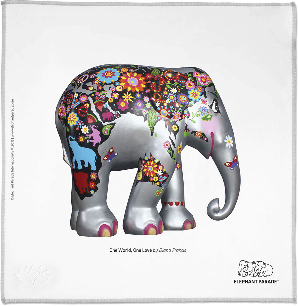 ONE WORLD ONE LOVE / Diana Francis - Panno in microfibra premium