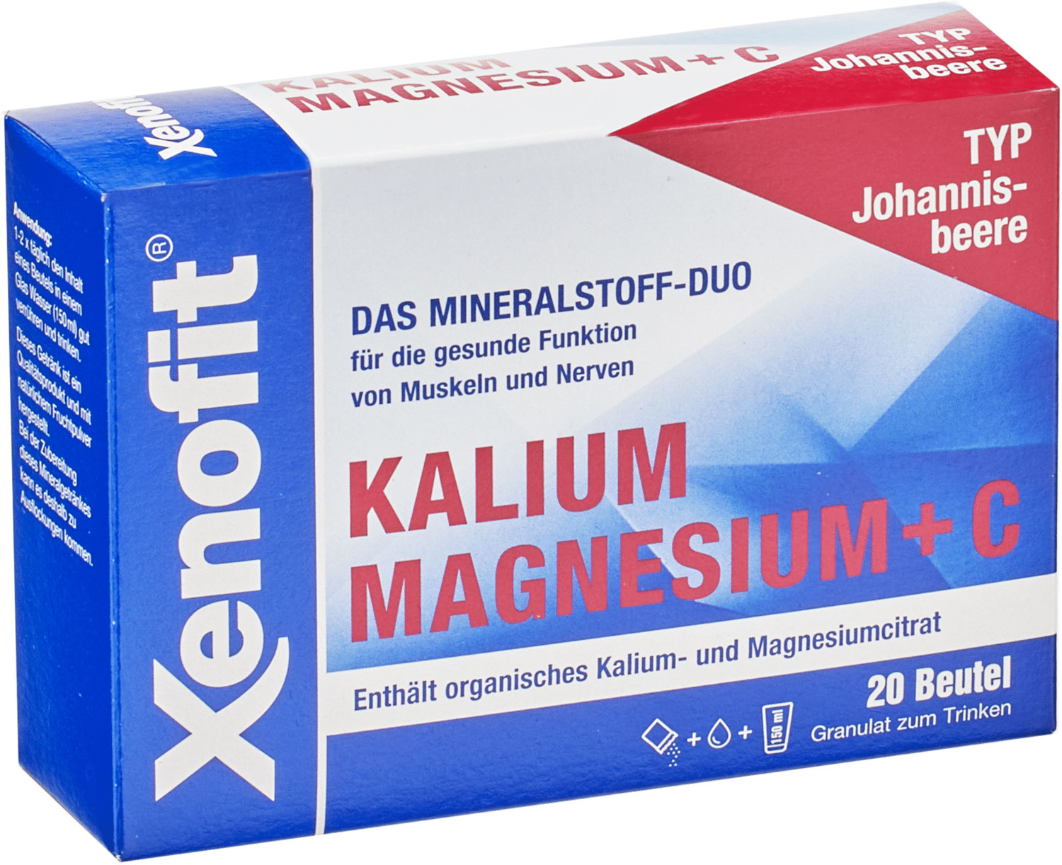 Potasio, Magnesio + Vitamina C 20 sobres à 6g