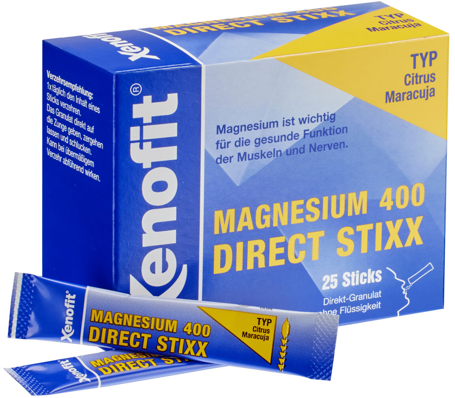Magnesio 400 directo Stixx 25x2,5g
