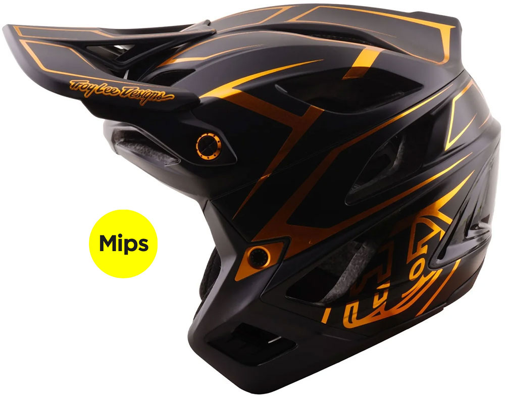 Stage Stunt MIPS - Fullface Helm Pinstripe / Black