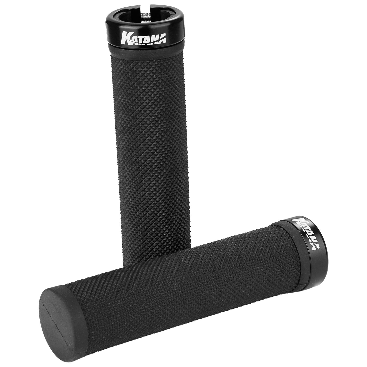 Mangos GLO-1 de aluminio con fijación «Lock-on» y agarre «Diamond Grip» D2 de extremo cerrado