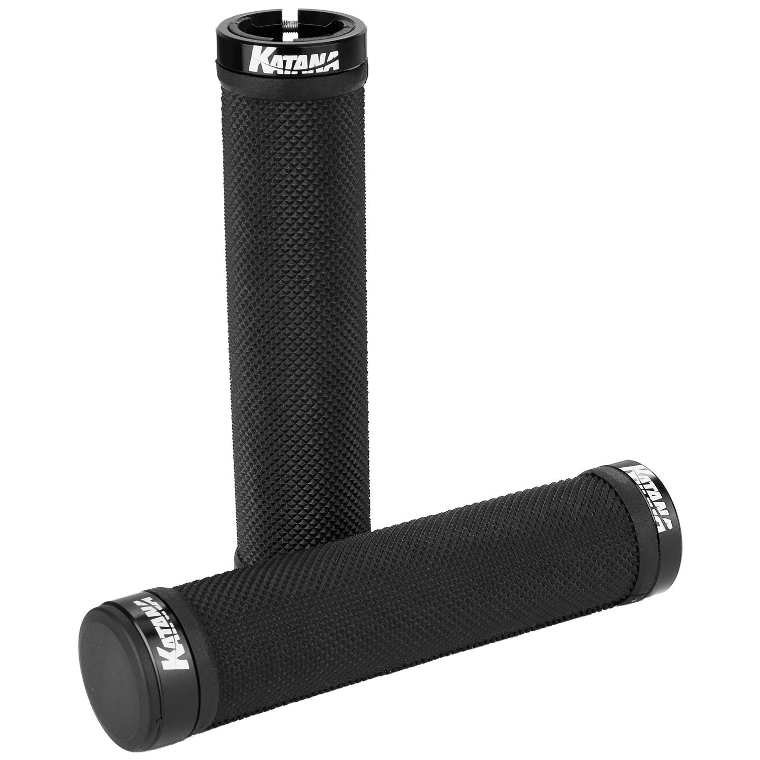 GLO-7: puños de aluminio con doble fijación, extremo abierto + tapón especial