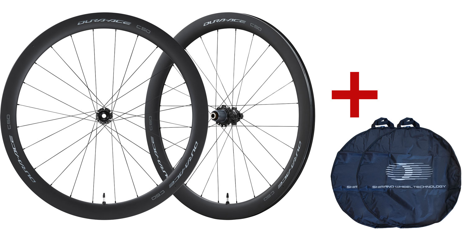 DURA ACE WH-R9270-C50-TL 28" Center-Lock Carbon Wheelset incl. Bags