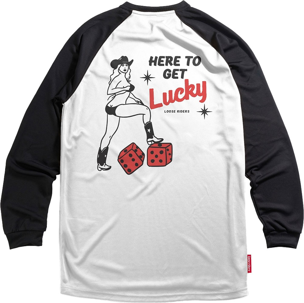 Here To Get Lucky - Maillot de manga larga para BTT
