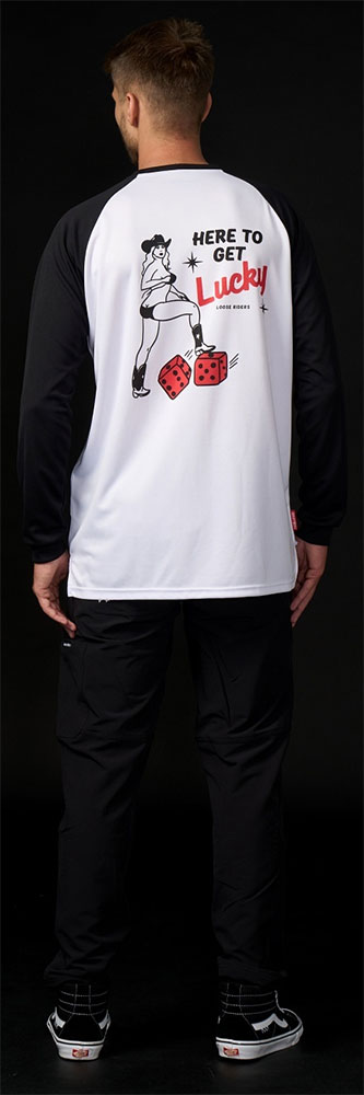 Here To Get Lucky - Maillot de manga larga para BTT