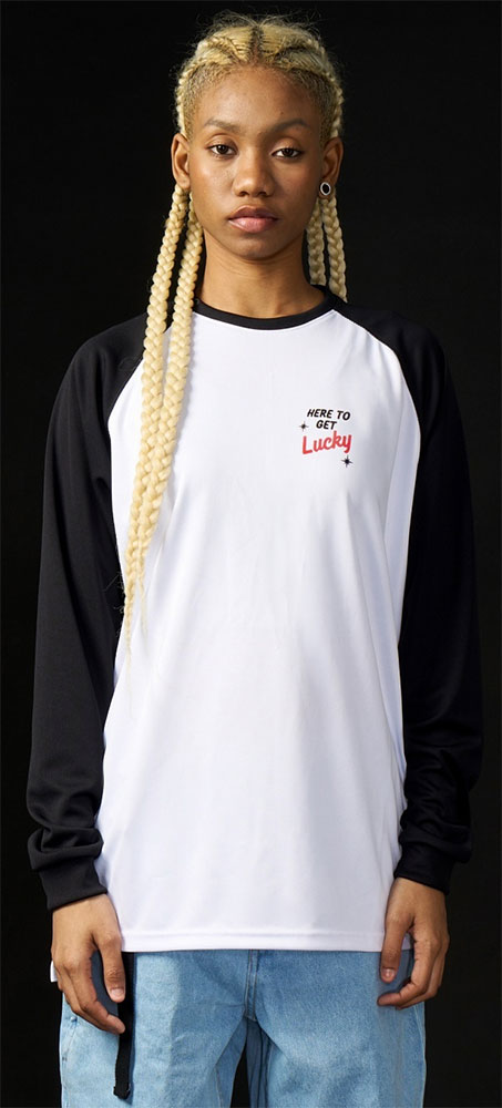 Here To Get Lucky - Maillot de manga larga para BTT