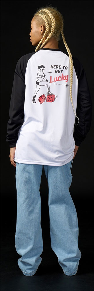 Here To Get Lucky - Maillot de manga larga para BTT