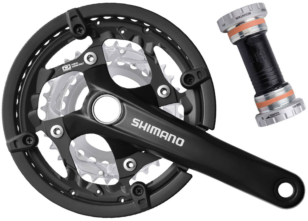 Shimano triple dans pédaliers de vélo