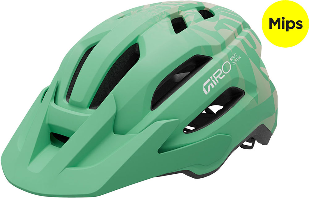 Fixture Mips II matte green rush (50-57 cm) - Youth MTB helmet