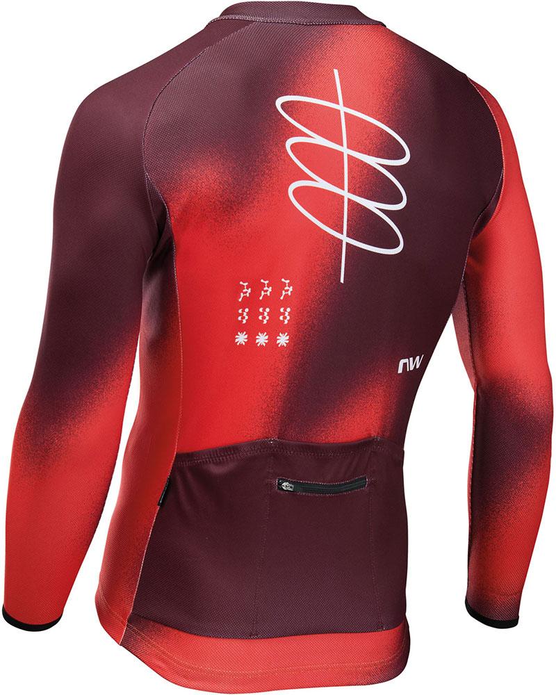 Blade Jersey LS - Langarmtrikot Lava Red/Bordeaux