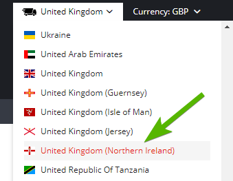Für unsere Kunden aus Nordirland