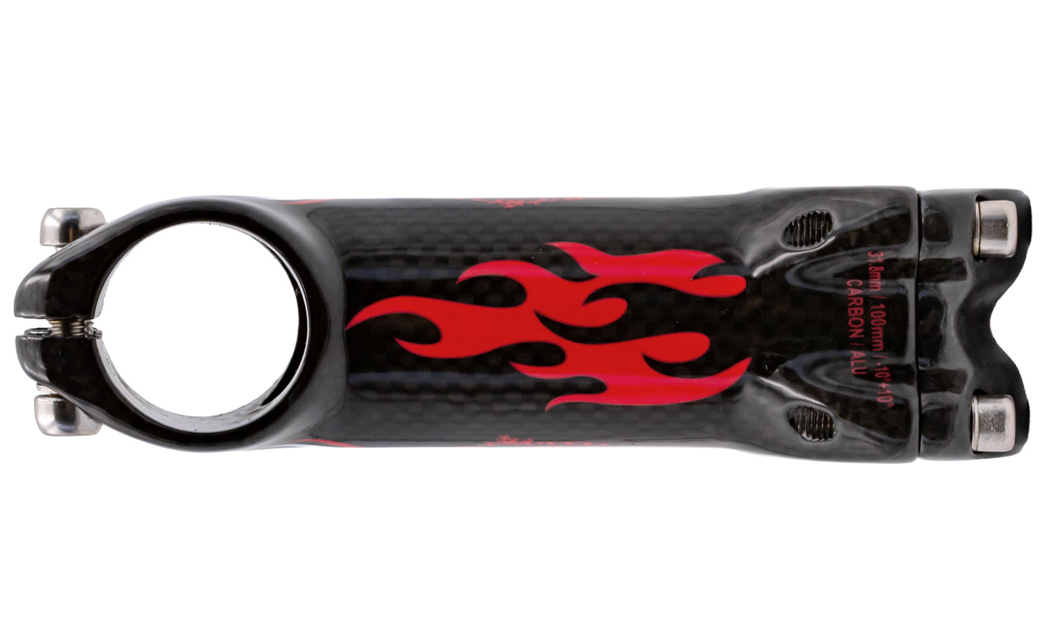 Potence FIRESPEED F-4MCK carbone/alu 10° 31,8mm