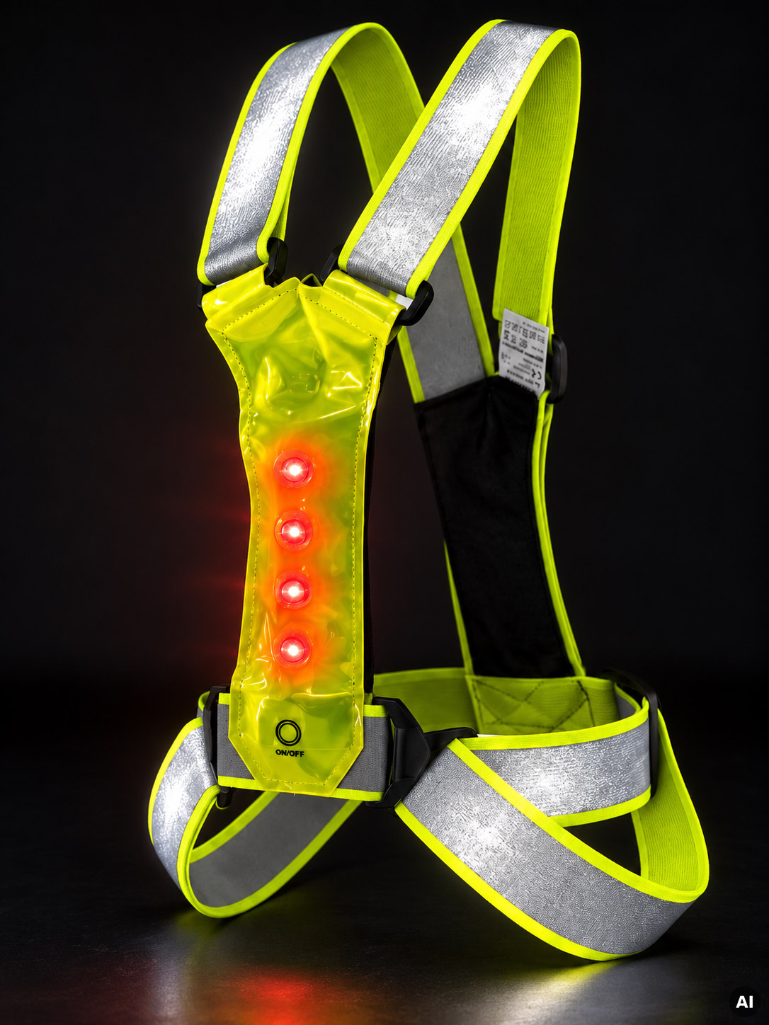 Reflective Cross Belt - Gilet di sicurezza giallo sicurezza
